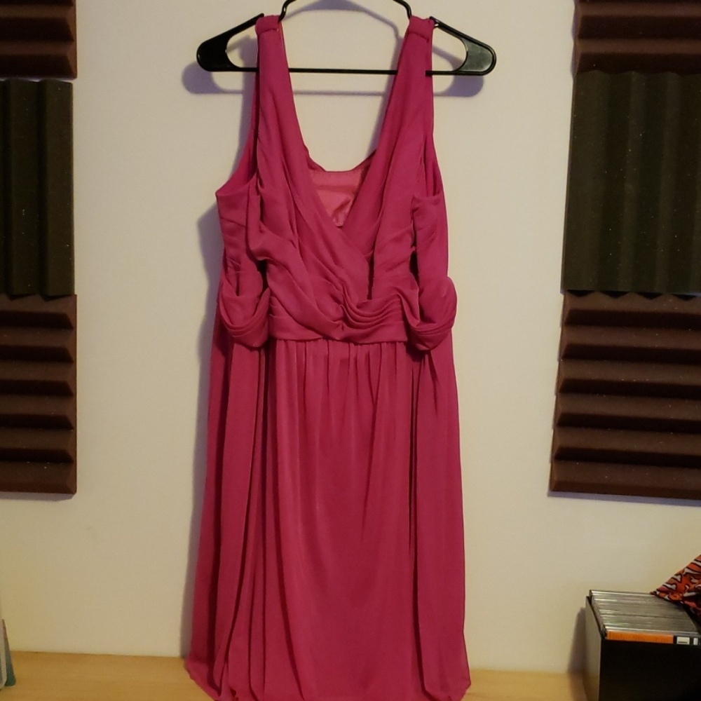 Hot Pink Bridesmaid Dress